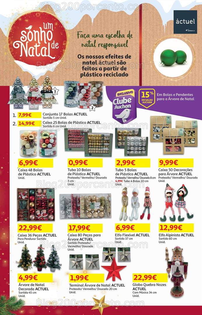 Antevisão Folheto AUCHAN Natal + Promoções de 1 a 18 novembro