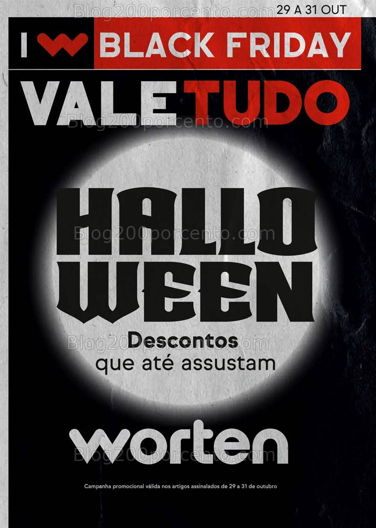 Antevisão Folheto WORTEN Black Friday - Halloween - 29 a 31 outubro