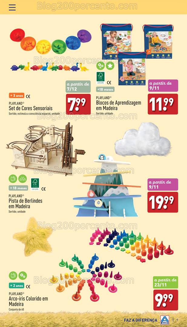 Antevisão Folheto ALDI Brinquedos Natal Promoções de 26 outubro a 17 dezembro