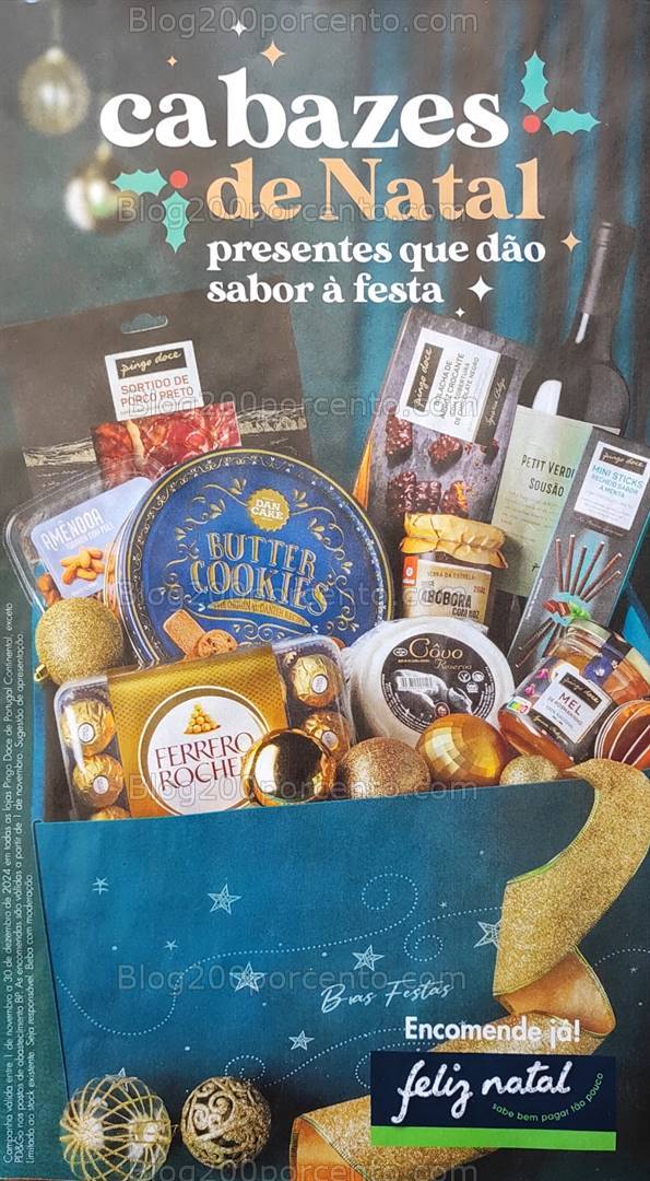 Antevisão Folheto PINGO DOCE Cabazes de Natal Promoções até 30 dezembro