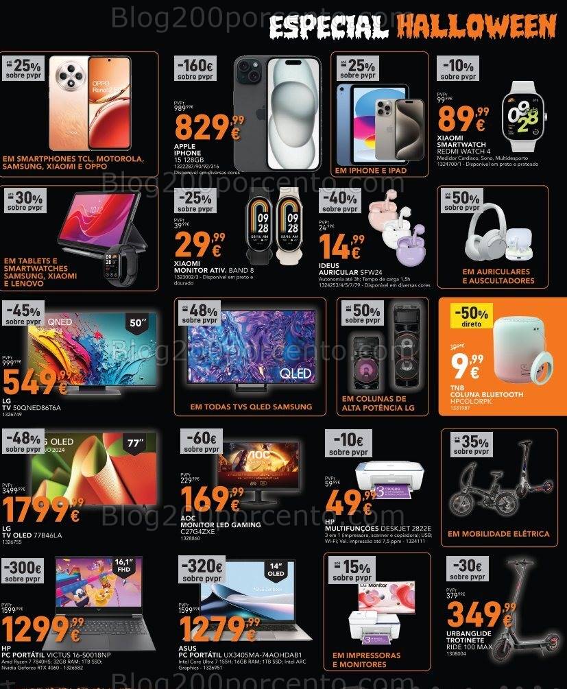 Antevisão Folheto RADIO POPULAR Black Friday - Halloween Promoções de 29 outubro a 4 novembro