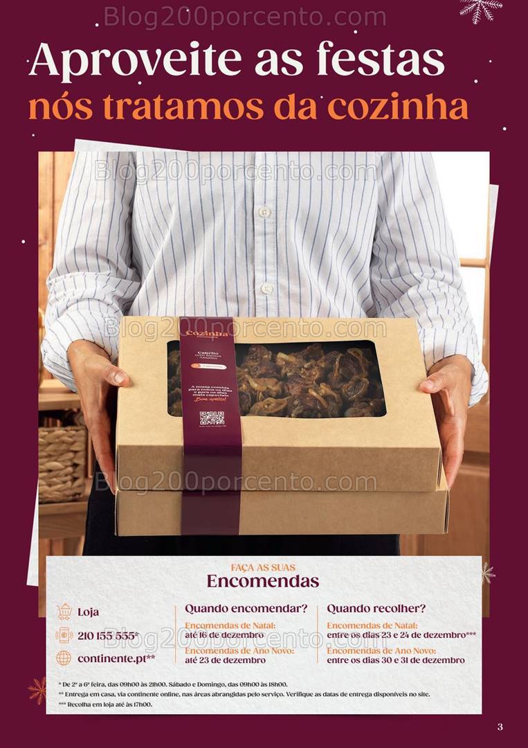Antevisão Folheto CONTINENTE Take-Away Consoada Promoções de 29 outubro a 31 dezembro