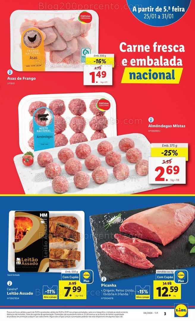 Antevisão Folheto LIDL Promoções de 25 a 31 janeiro