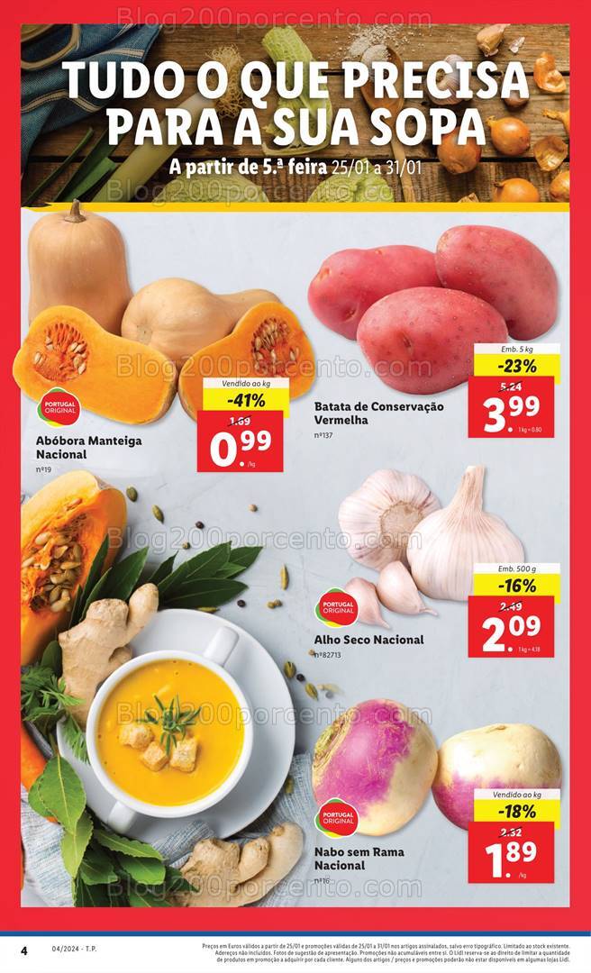 Antevisão Folheto LIDL Promoções de 25 a 31 janeiro