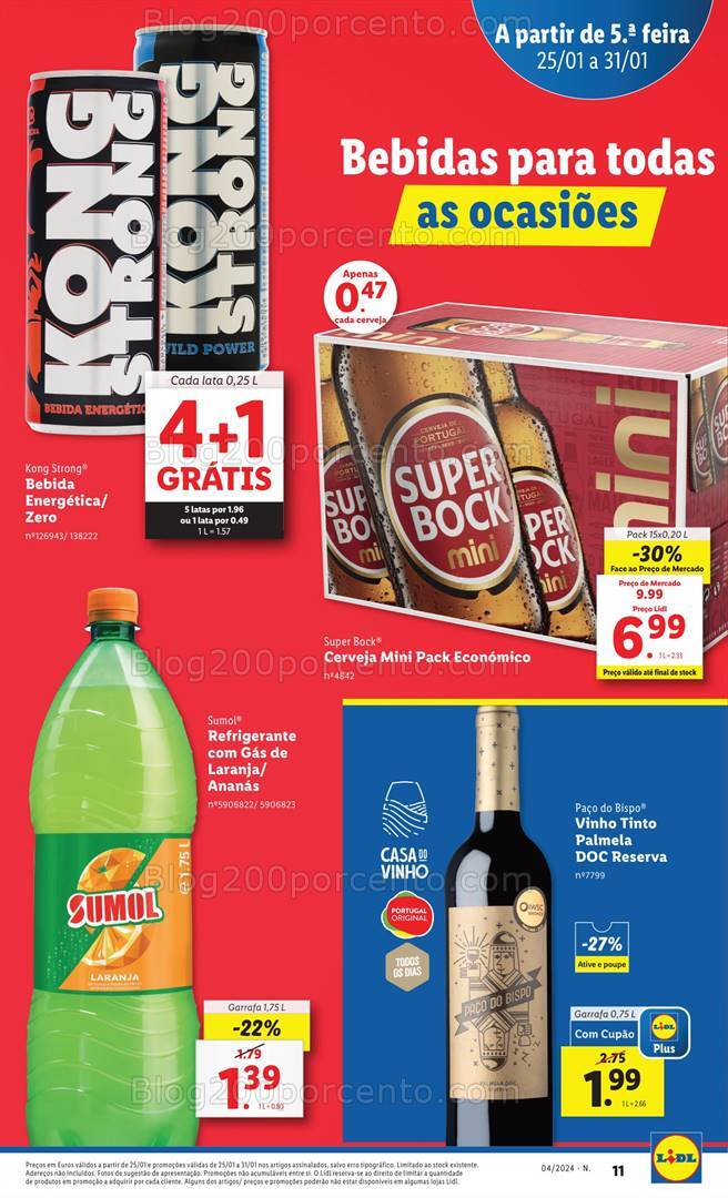 Antevisão Folheto LIDL Promoções de 25 a 31 janeiro