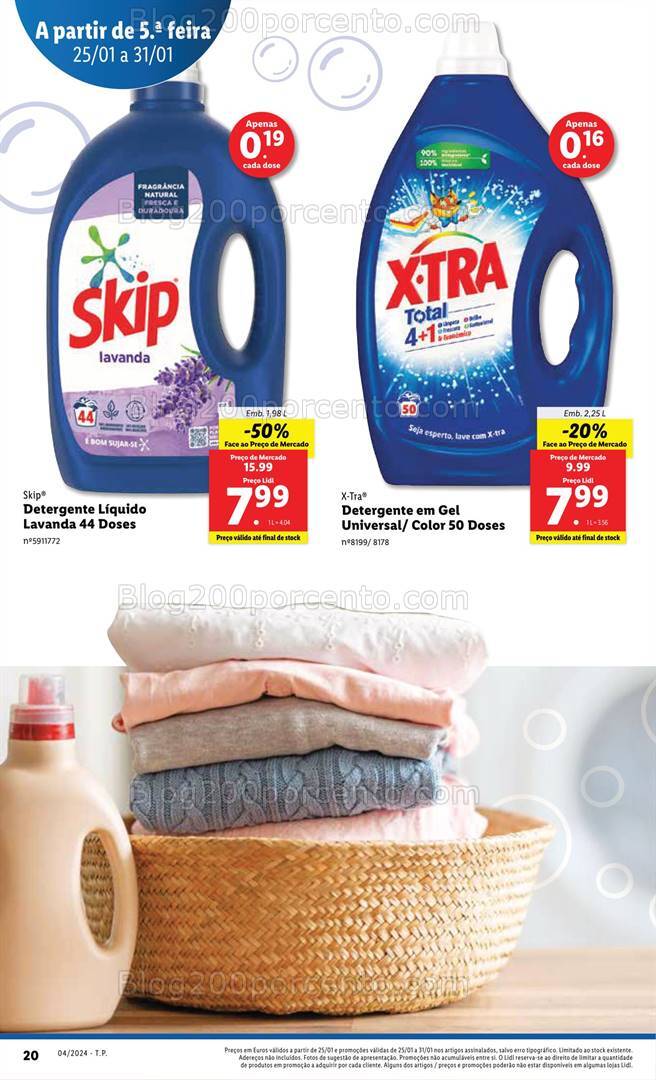 Antevisão Folheto LIDL Promoções de 25 a 31 janeiro