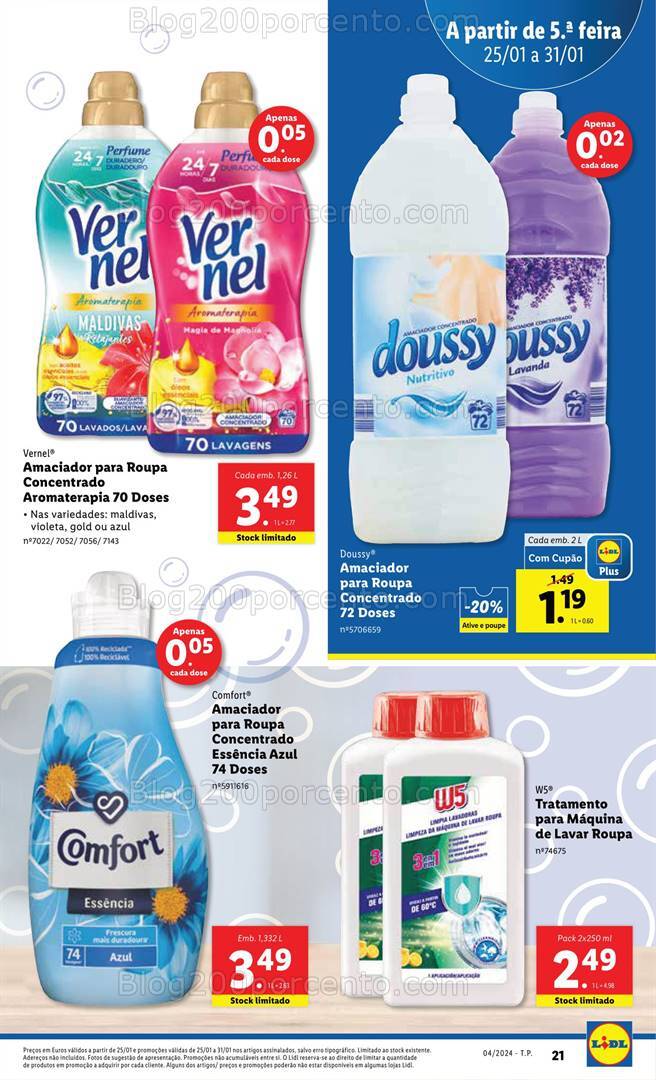 Antevisão Folheto LIDL Promoções de 25 a 31 janeiro