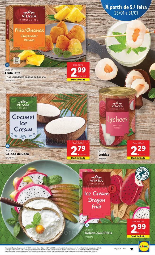 Antevisão Folheto LIDL Promoções de 25 a 31 janeiro