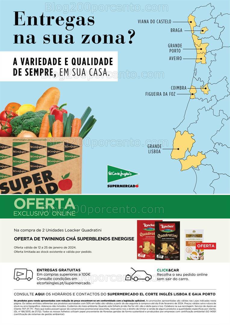 Antevisão Folheto EL CORTE INGLÉS Promoções 12 a 25  janeiro