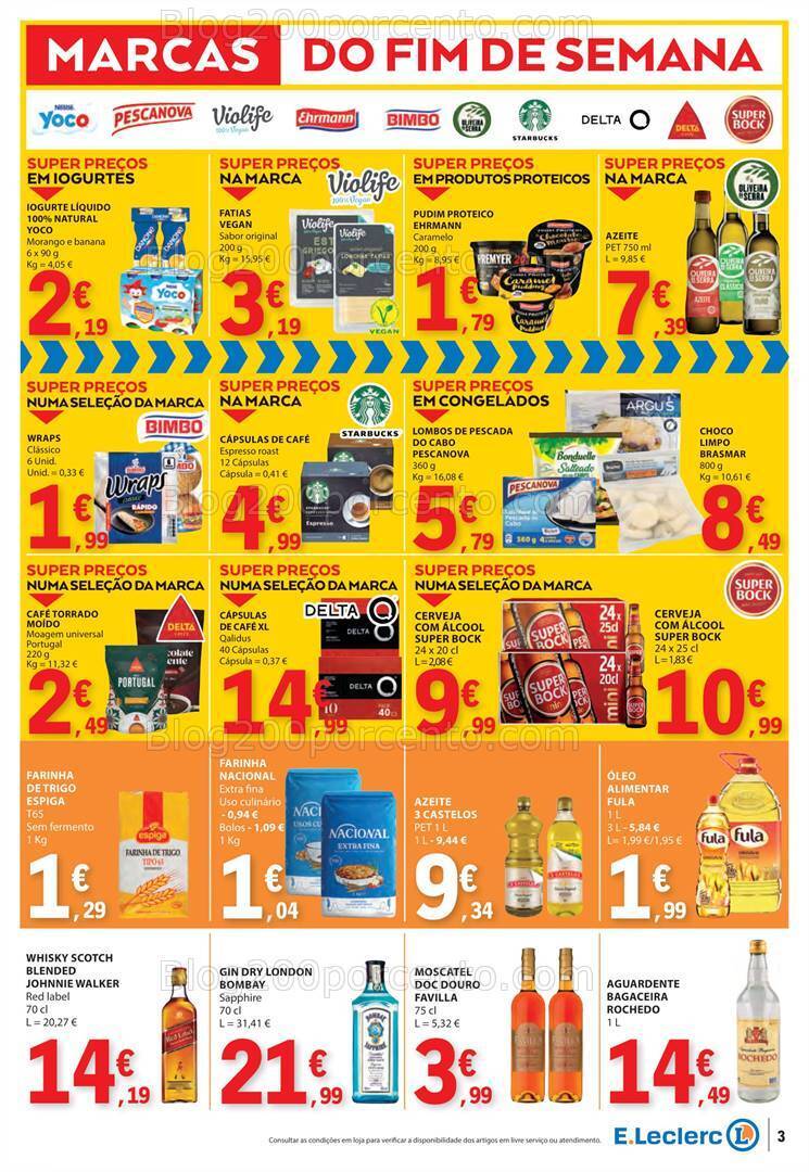 Antevisão Folheto E-LECLERC Promoções Fim de Semana - 19 a 21 janeiro