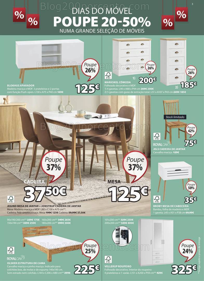 Antevisão Folheto JYSK Promoções de 4 a 31 janeiro