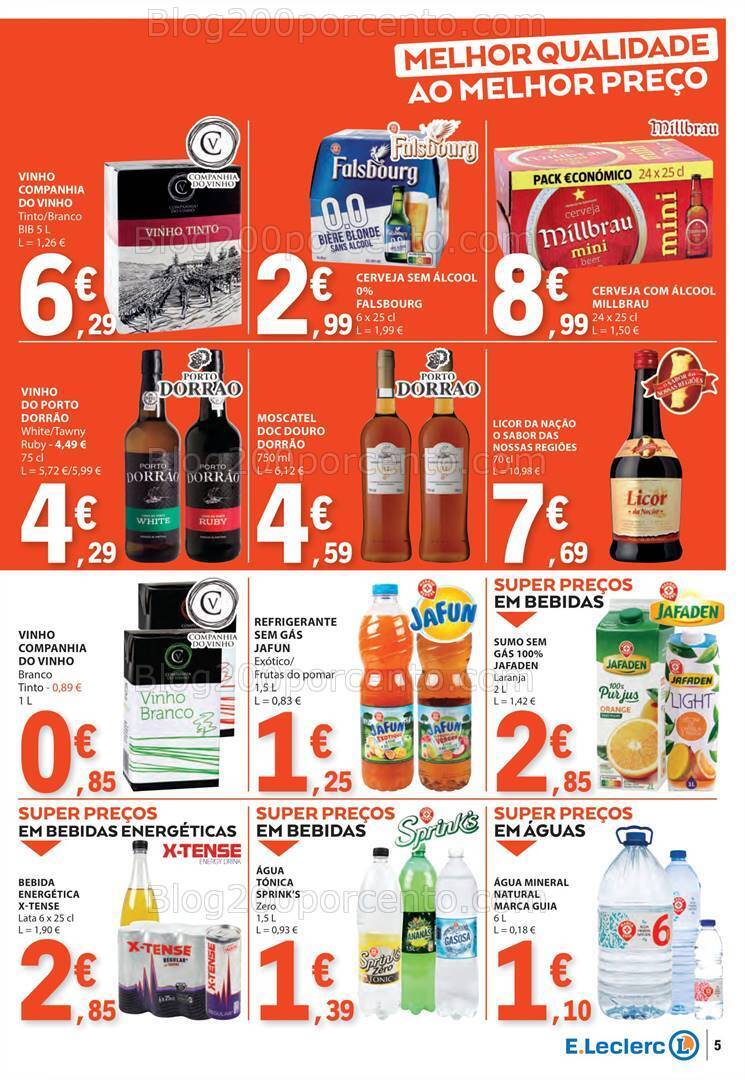 Antevisão Folheto E-LECLERC Promoções de 5 a 10 janeiro