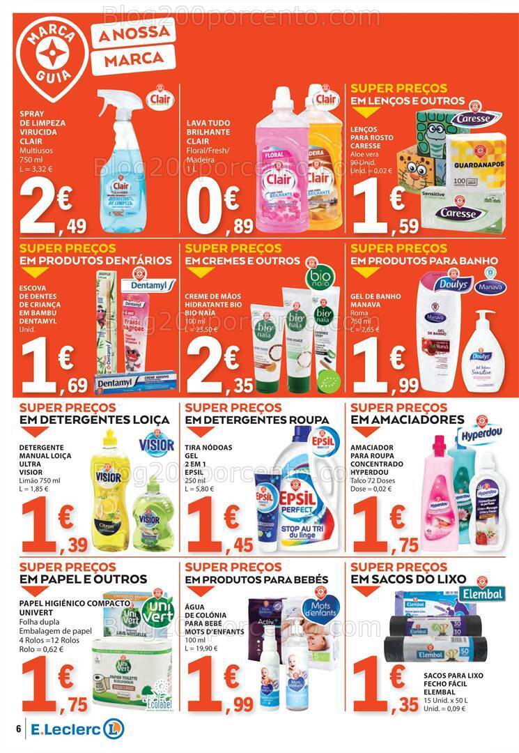 Antevisão Folheto E-LECLERC Promoções de 5 a 10 janeiro