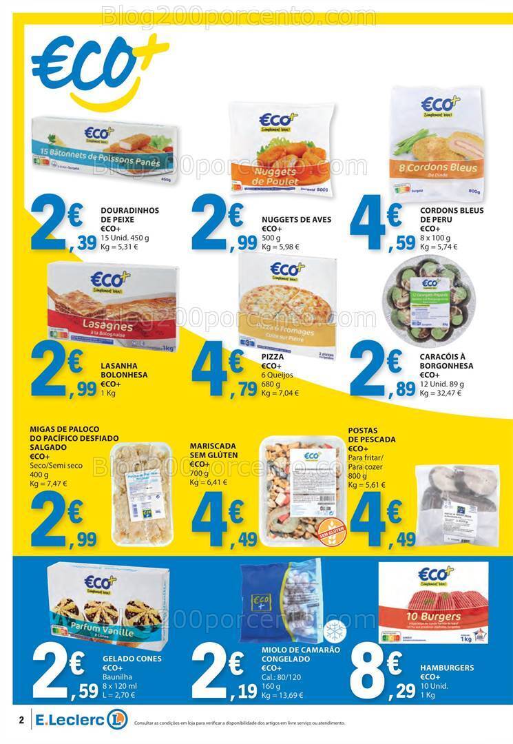 Antevisão Folheto E-LECLERC ECO+ Promoções de 9 a 21 janeiro