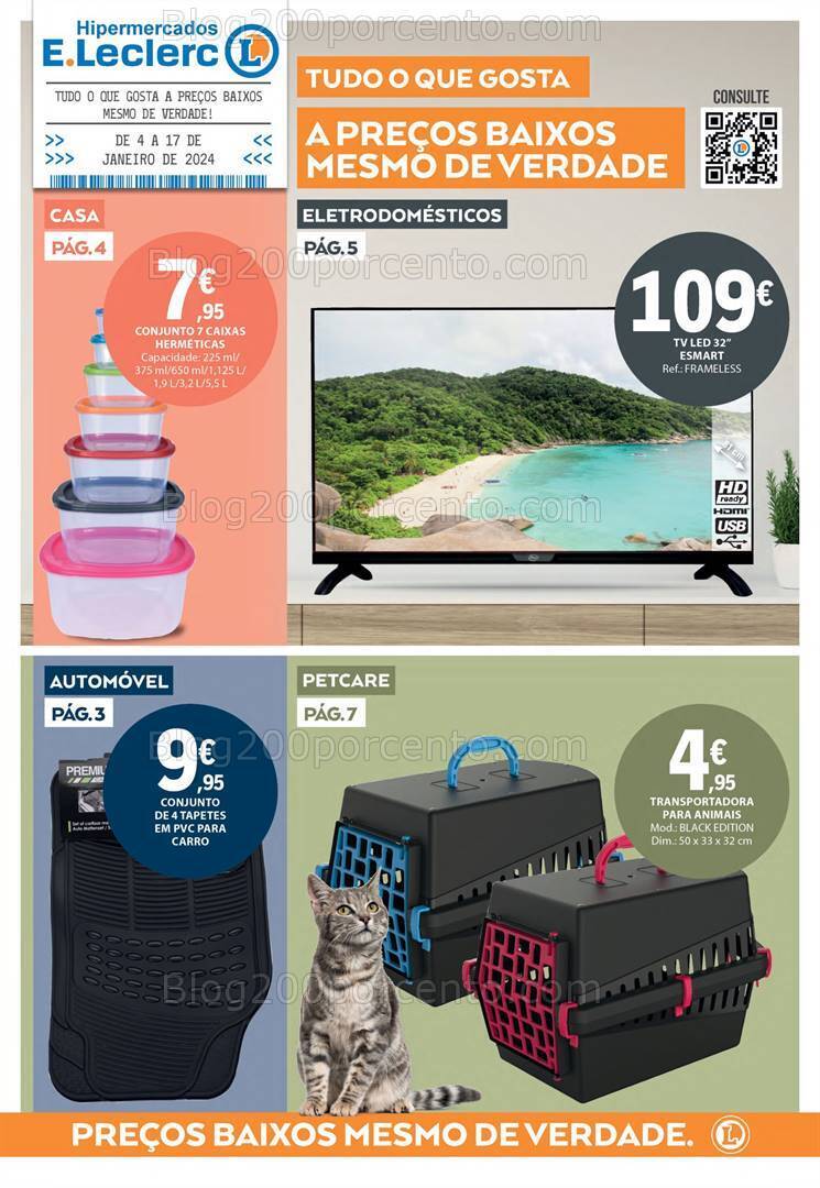 Antevisão Folheto E-LECLERC Bazar Promoções de 4 a 17 janeiro