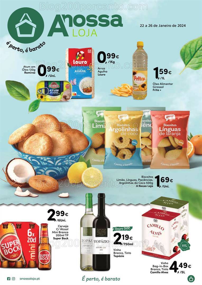 Antevisão Folheto A NOSSA LOJA Extra Promoções de 22 a 26 janeiro