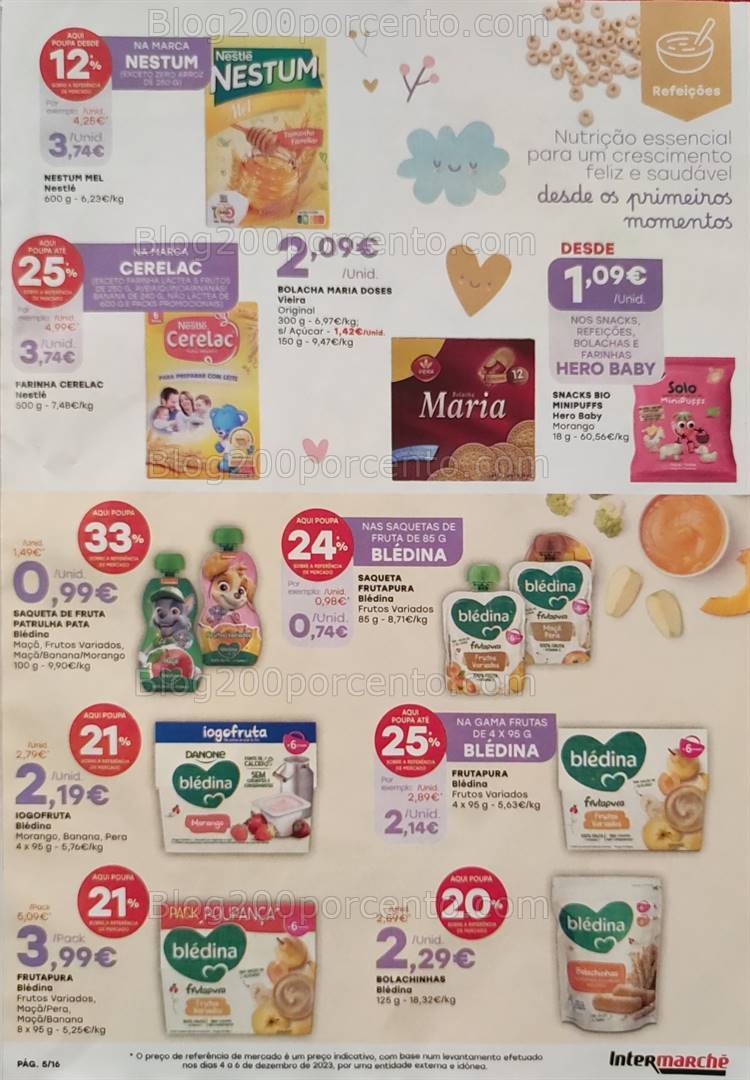 Antevisão Folheto INTERMARCHÉ Festa do Bebé Promoções de 11 a 25 janeiro