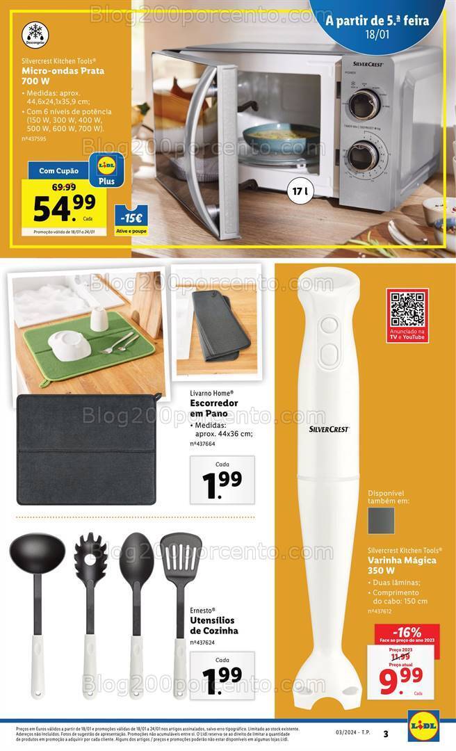 Antevisão Folheto LIDL Bazar Promoções a partir de 18 janeiro
