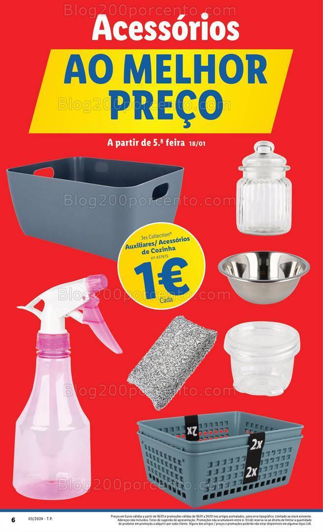 Antevisão Folheto LIDL Bazar Promoções a partir de 18 janeiro