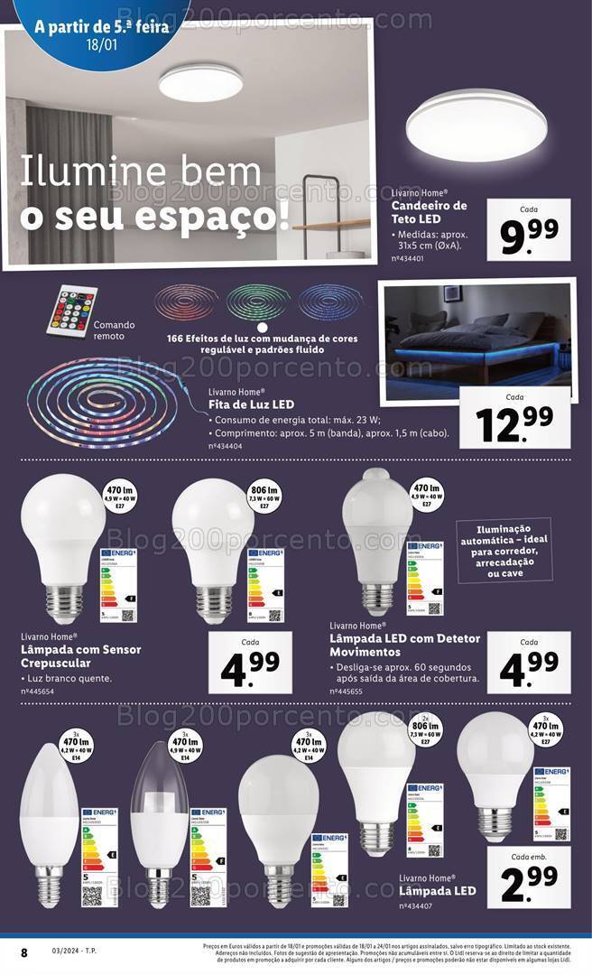 Antevisão Folheto LIDL Bazar Promoções a partir de 18 janeiro