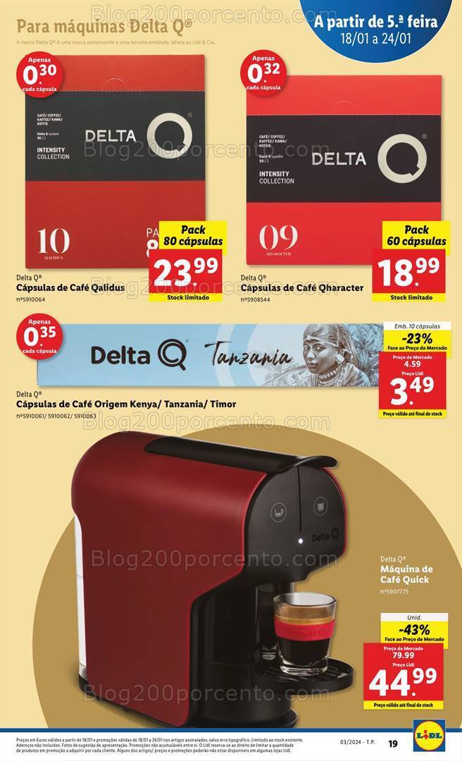 Antevisão Folheto LIDL Promoções de 18 a 24 janeiro
