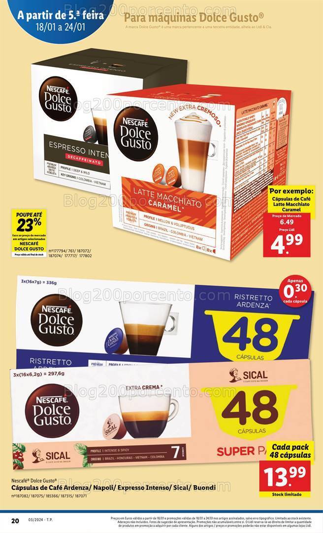 Antevisão Folheto LIDL Promoções de 18 a 24 janeiro