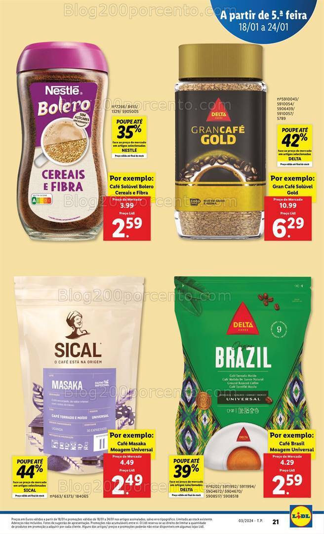 Antevisão Folheto LIDL Promoções de 18 a 24 janeiro