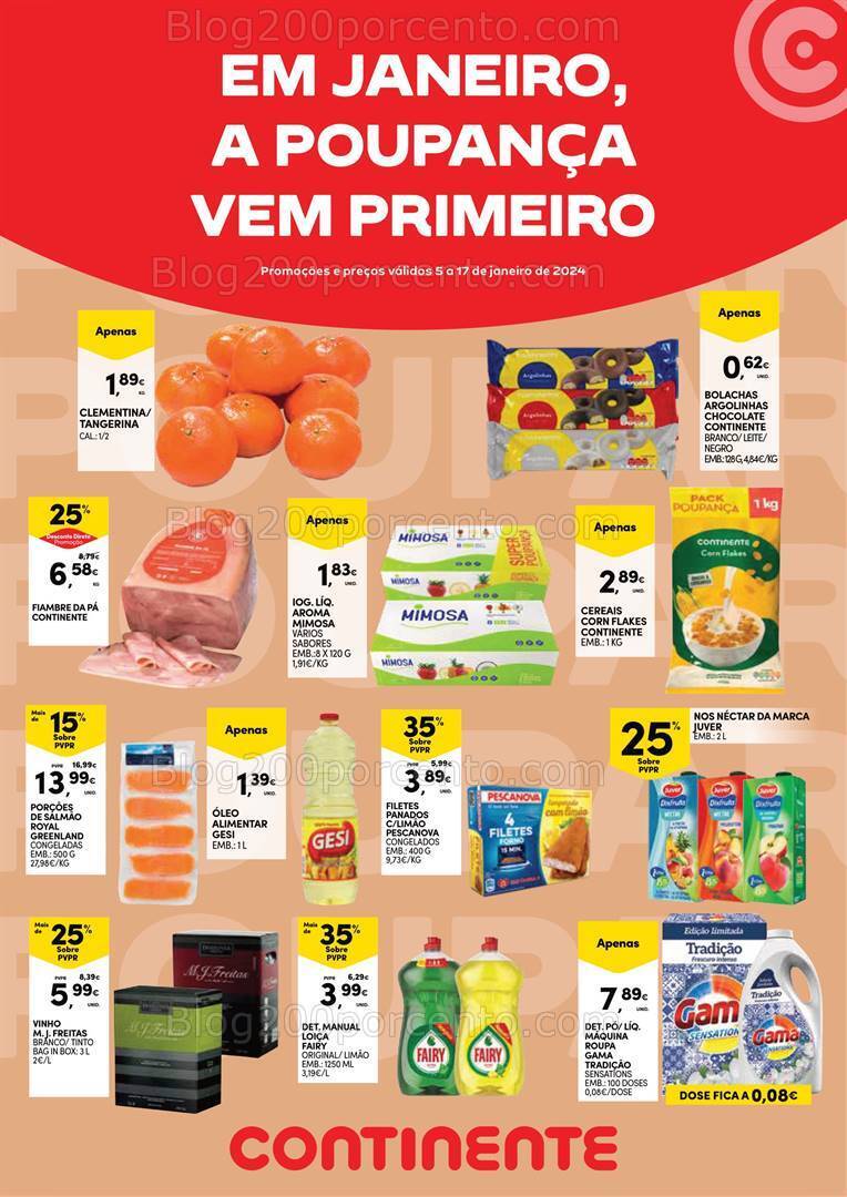 Antevisão Folheto CONTINENTE Açores Promoções de 5 a 17 janeiro