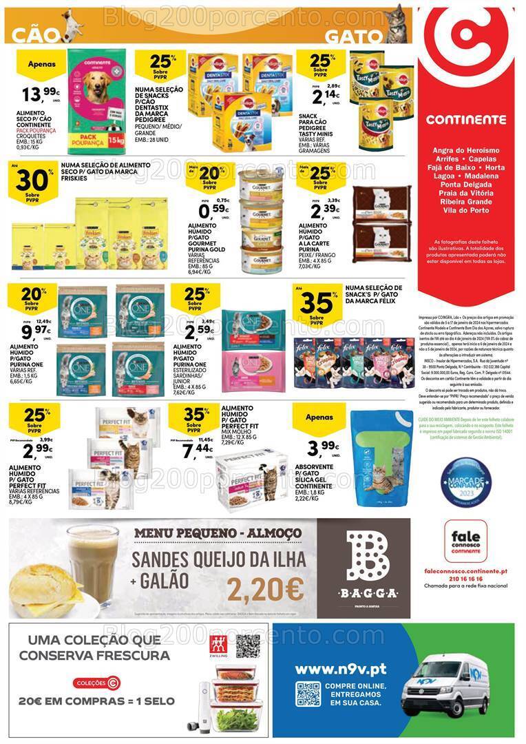 Antevisão Folheto CONTINENTE Açores Promoções de 5 a 17 janeiro