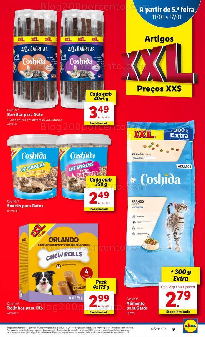 Antevisão Folheto LIDL Promoções de 11 a 17 janeiro