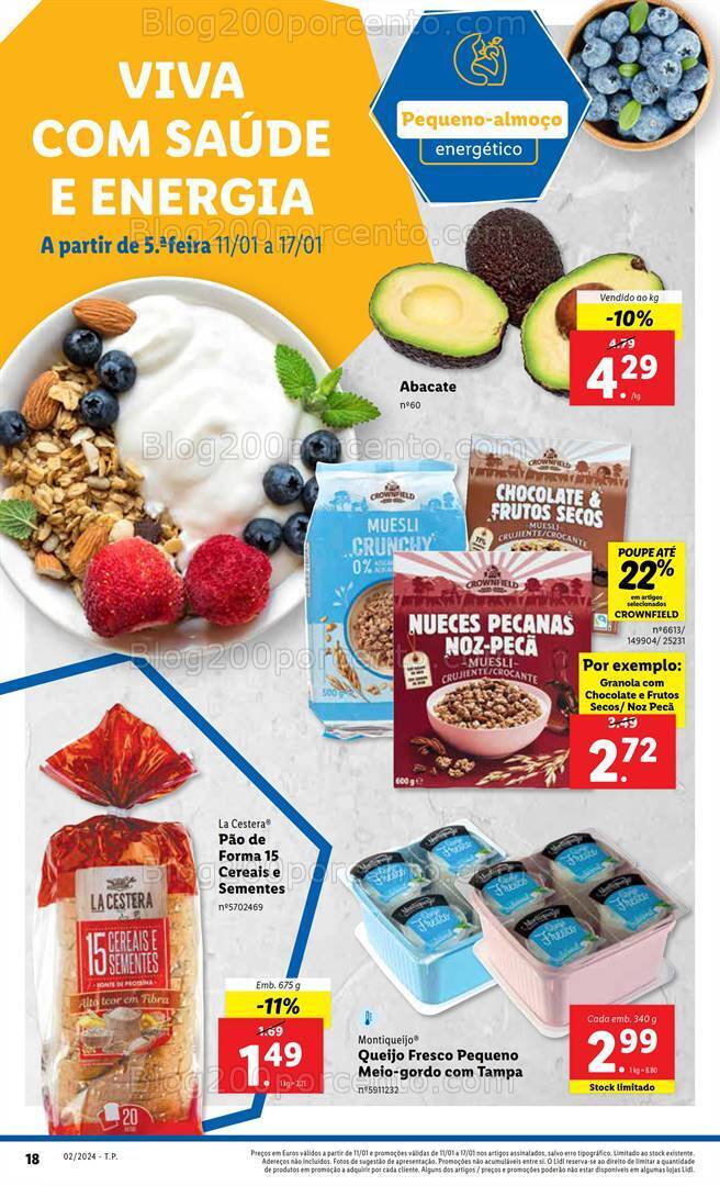 Antevisão Folheto LIDL Promoções de 11 a 17 janeiro