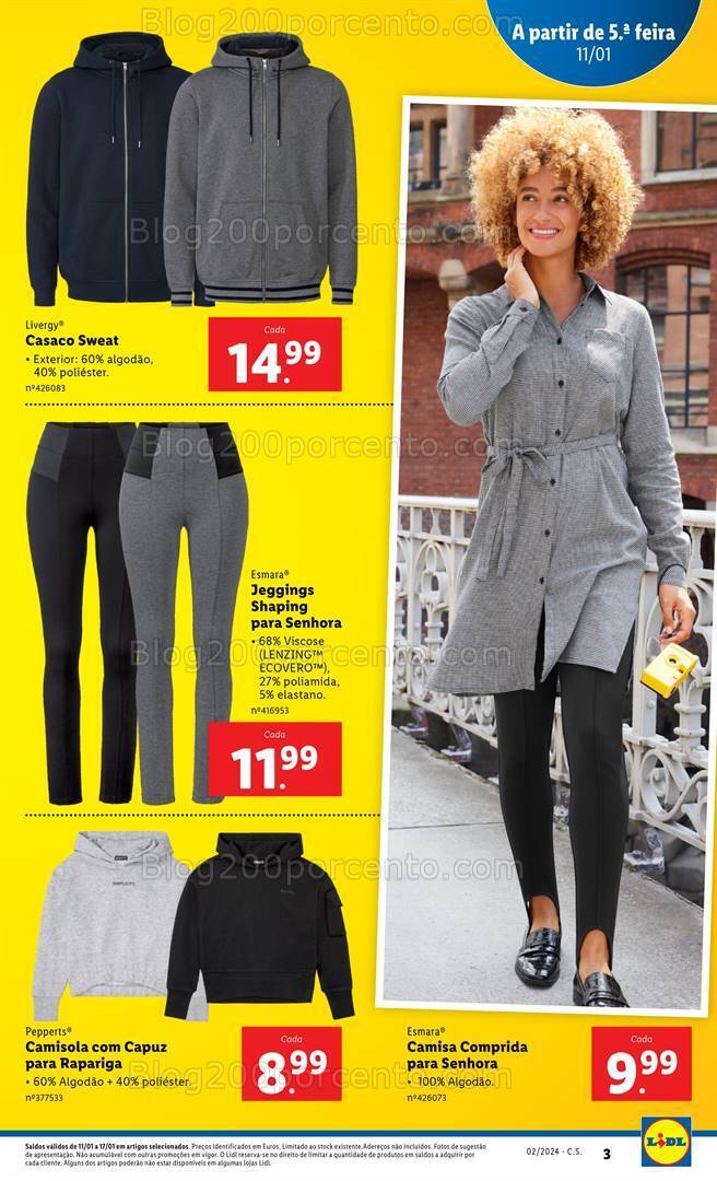 Antevisão Folheto LIDL Promoções de 11 a 17 janeiro