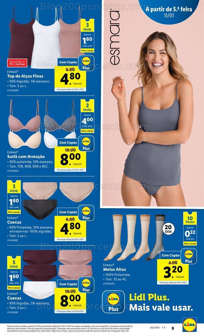 Antevisão Folheto LIDL Promoções de 11 a 17 janeiro