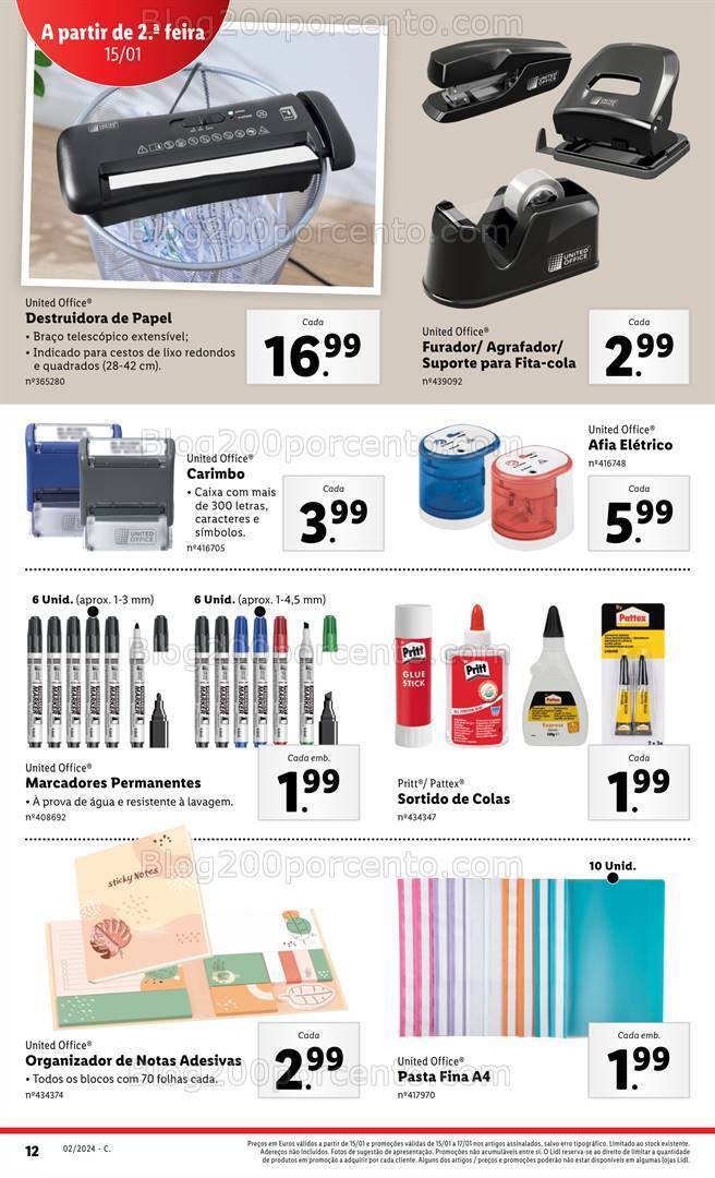 Antevisão Folheto LIDL Promoções de 11 a 17 janeiro