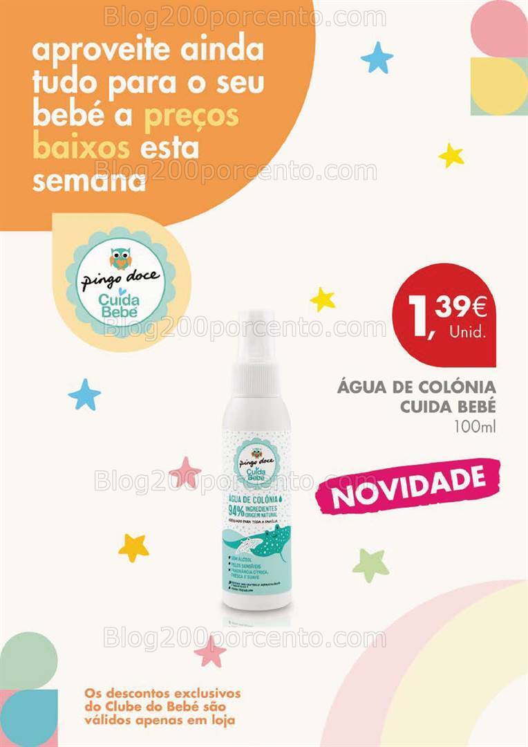 Antevisão Folheto PINGO DOCE Clube do Bebé Promoções de 9 a 15 janeiro