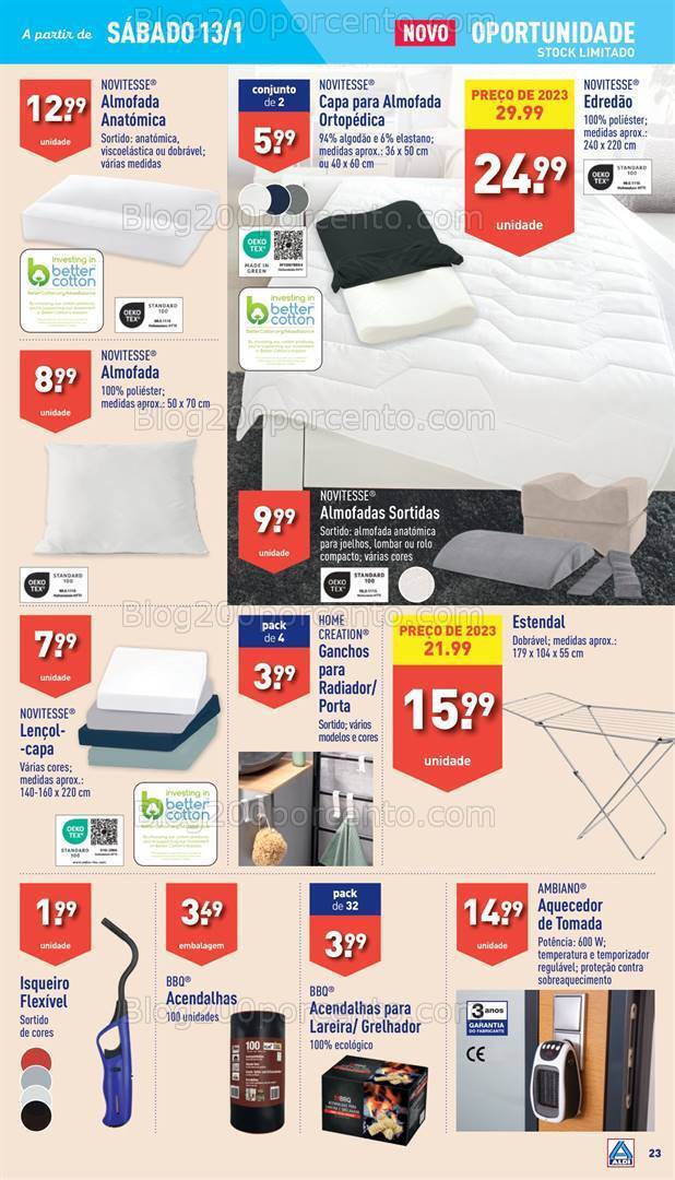 Antevisão Folheto ALDI Bazar Promoções a partir de 13 janeiro
