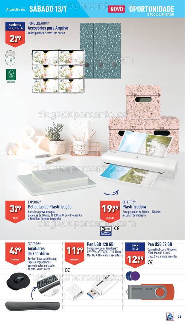 Antevisão Folheto ALDI Bazar Promoções a partir de 13 janeiro