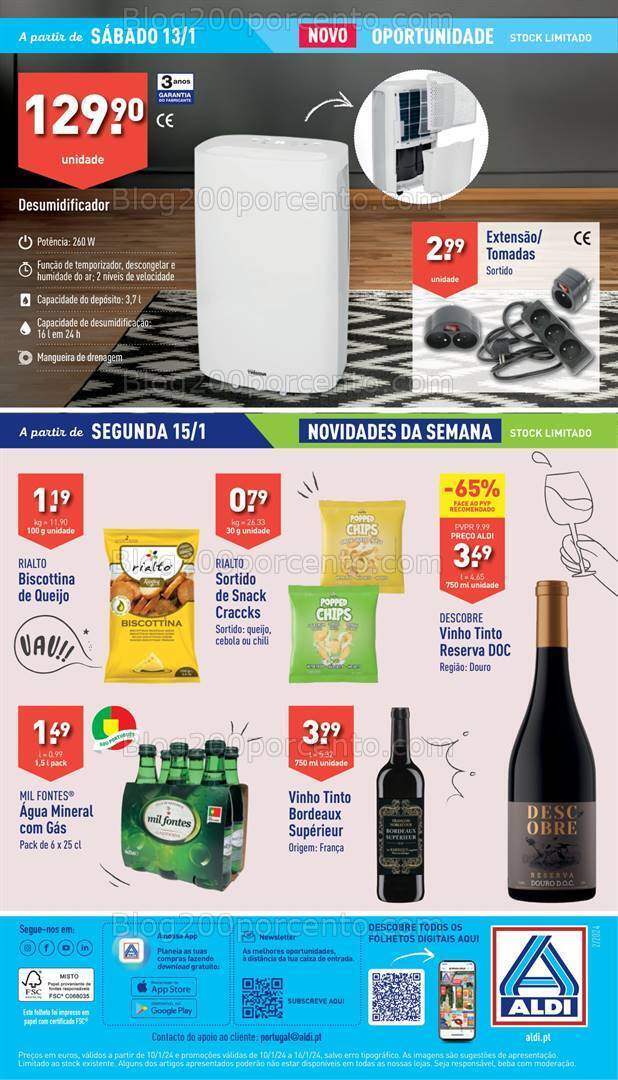 Antevisão Folheto ALDI Bazar Promoções a partir de 13 janeiro