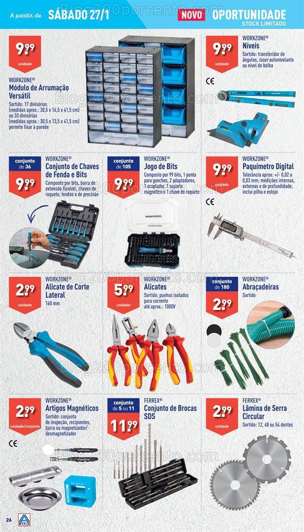 Antevisão Folheto ALDI Bazar Promoções de 24 a 30 janeiro