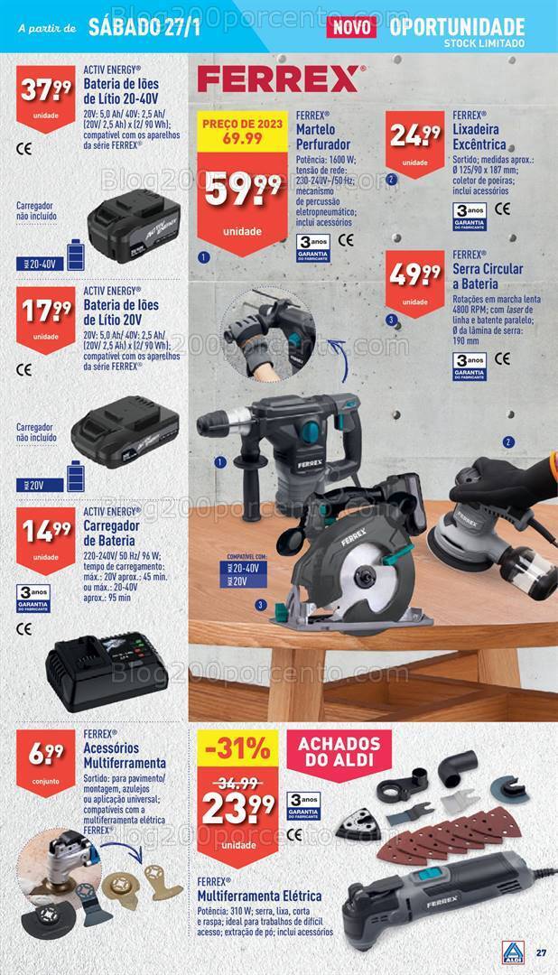 Antevisão Folheto ALDI Bazar Promoções de 24 a 30 janeiro