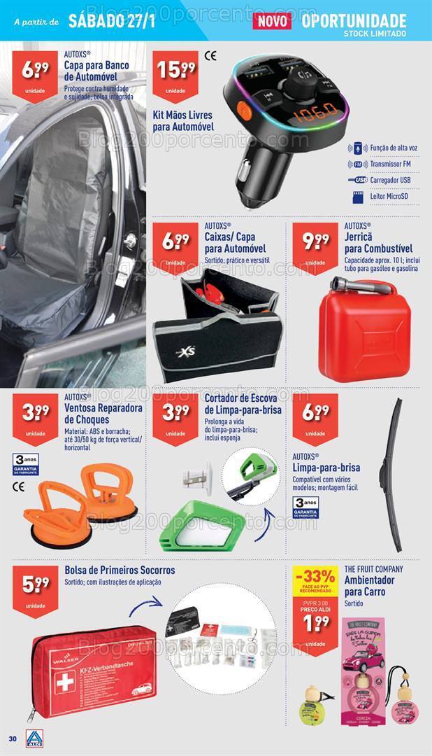 Antevisão Folheto ALDI Bazar Promoções de 24 a 30 janeiro