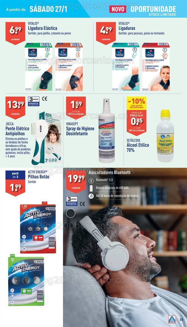 Antevisão Folheto ALDI Bazar Promoções de 24 a 30 janeiro