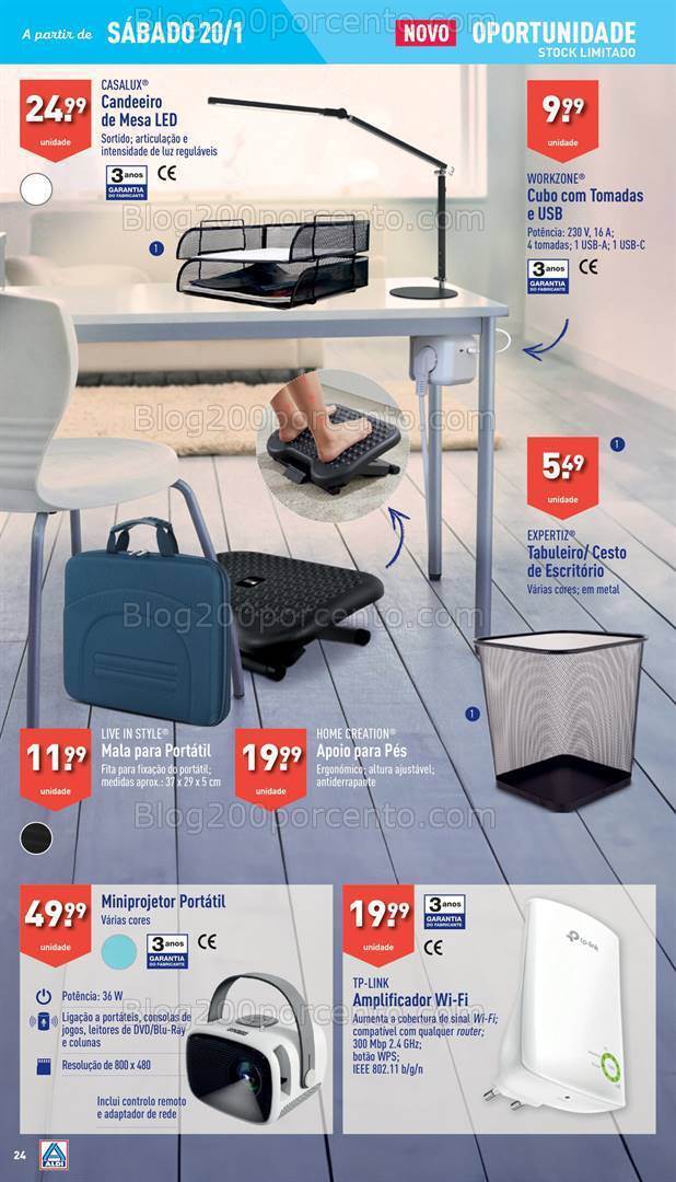 Antevisão Folheto ALDI Bazar Promoções de 17 a 23 janeiro
