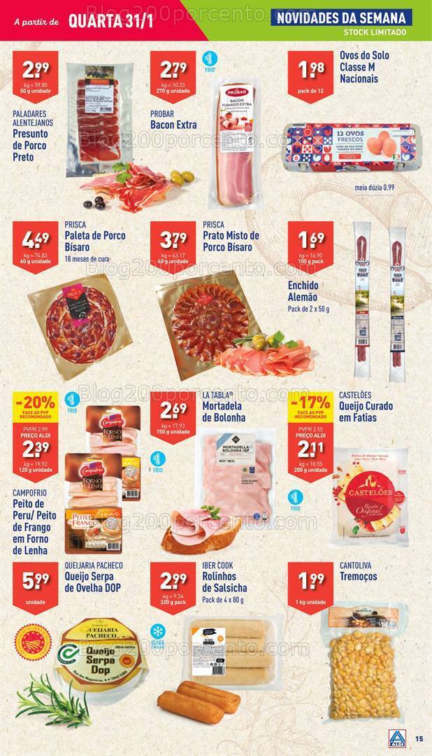 Antevisão Folheto ALDI Promoções 31 janeiro a 6 fevereiro