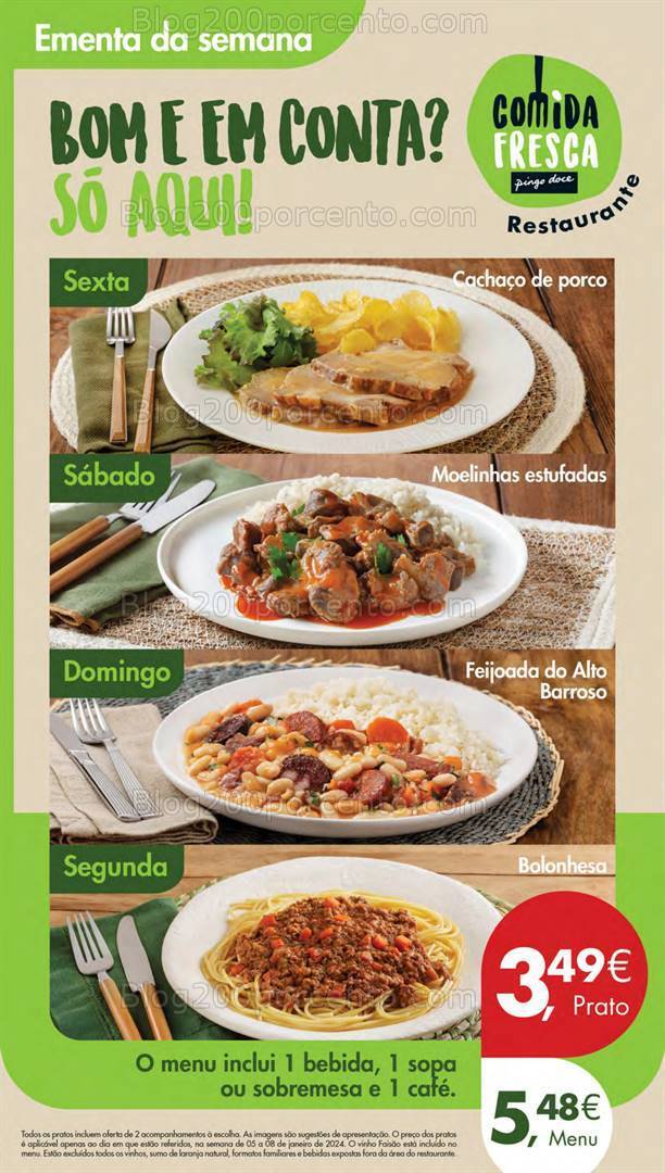 Antevisão Folheto PINGO DOCE Lojas Pequenas Promoções de 5 a 8 janeiro