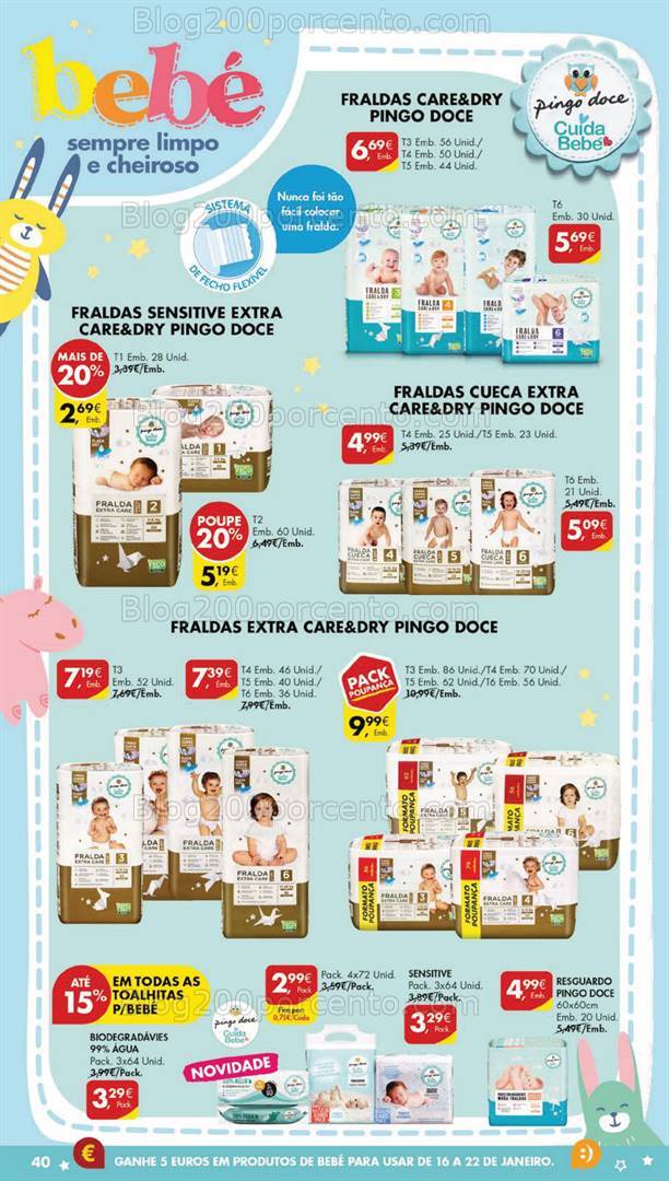 Antevisão Folheto PINGO DOCE Feira do Bebé Promoções de 5 a 8 janeiro