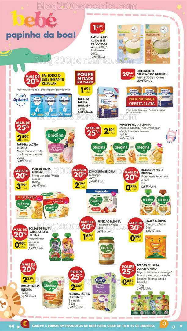 Antevisão Folheto PINGO DOCE Feira do Bebé Promoções de 5 a 8 janeiro