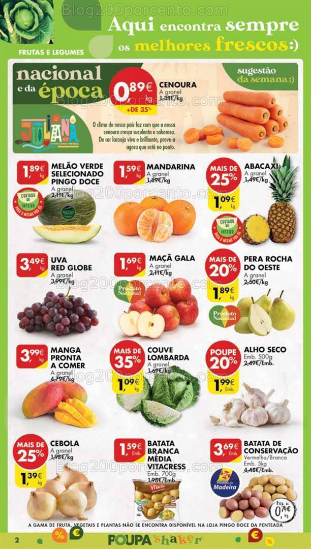 Antevisão Folheto PINGO DOCE Madeira Promoções de 9 a 15 janeiro