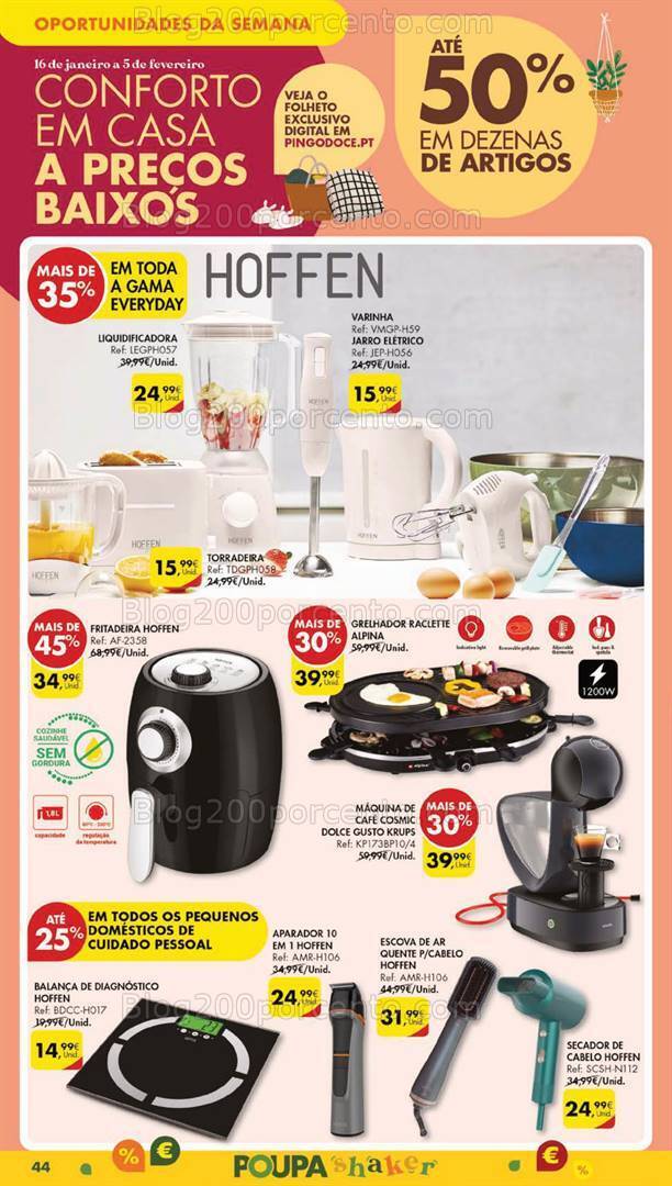 Antevisão Folheto PINGO DOCE Bazar Grandes Promoções de 16 a 22 janeiro
