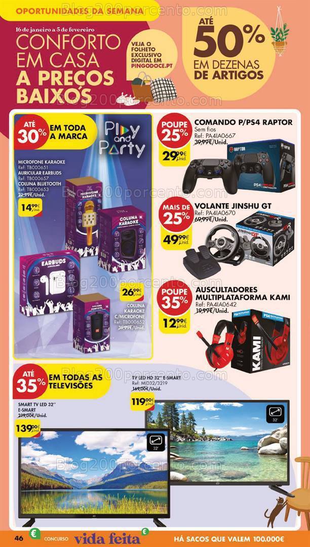 Antevisão Folheto PINGO DOCE Bazar Grandes Promoções 23 a 29 janeiro